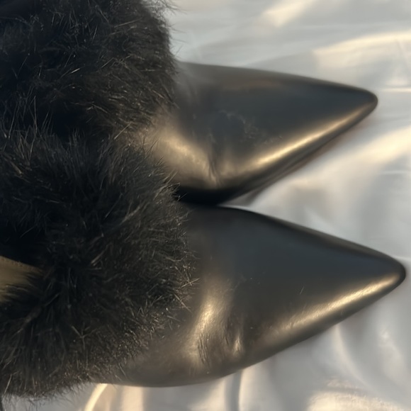 Alexandre Birman fur trim mules size 38 - Picture 4 of 6